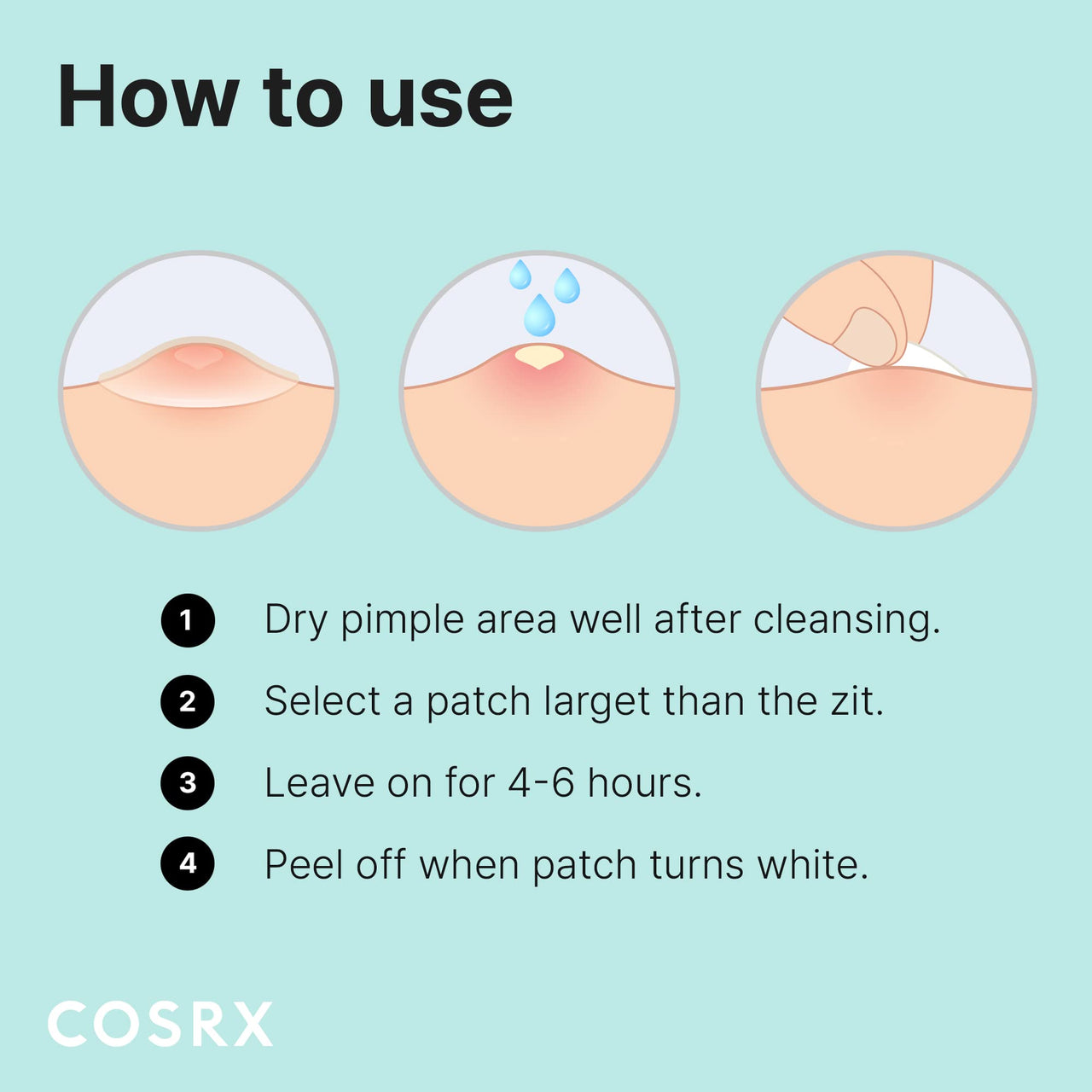 COSRX Acne Pimple Patch Absorbing Hydrocolloid Original