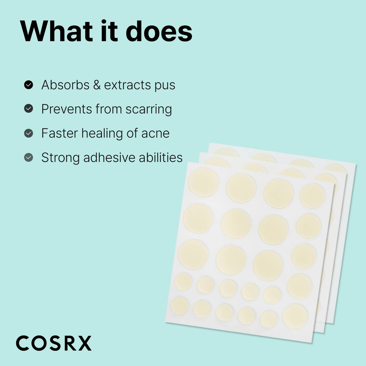 COSRX Acne Pimple Patch Absorbing Hydrocolloid Original