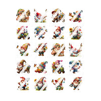 Thumbnail for Garden Gnome Flower Butterfly Nail Art Decals - Waterslide Nail Decals - Design #2 – Premium Nail Wrap Set
