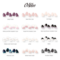 Thumbnail for Oauee Semi Cured Gel Nail Strips | Built-in Gel Top Coat | UV Light Required | Salon Quality, Easy Application and Removal (Slate Sparkle) – Premium Nail Wrap Set