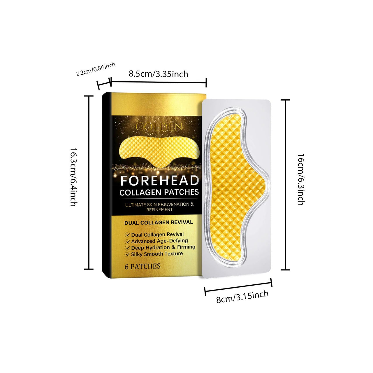 BAYUELSWU Forehead Wrinkle Patches for Anti-Wrinkle, 12pcs Facial Wrinkle Patches Jelly Pads with Collagen, Softening Fine Lines, Disposable Face Tape for a Youthful, Firmer, and Smoother Appearance