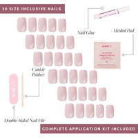 Thumbnail for Glamnetic Press On Nails Pinky Promise gel nail wraps – pink long – CrazyGels