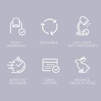 Thumbnail for KISS Gel Fantasy, Press On Nails, Nail glue included, 'Temporary Feels', Gray, Short Size, Squoval Shape, Includes 28 Nails, 2g Glue, 1 Manicure Stick, 1 Mini file