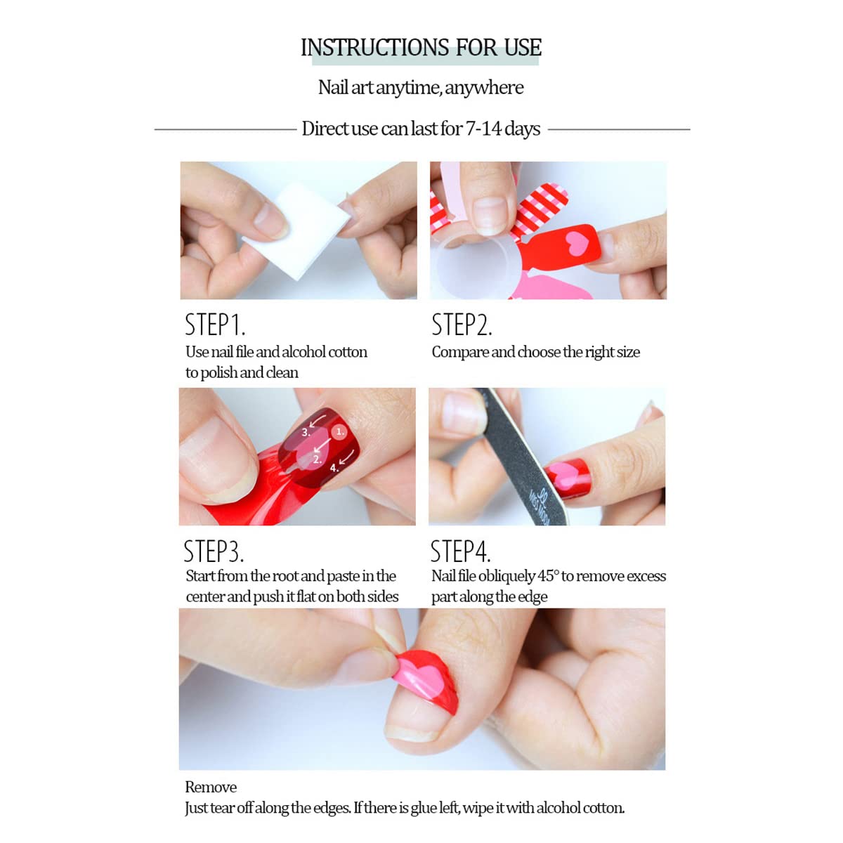 14 Sheets Spring Nail Nail Wraps Nail Nail Wraps Semi Cured Gel Strips Supplies Flowers Decals With File Full Wrap Polish Nail Nail Wraps for Women Girls DIY Decorations