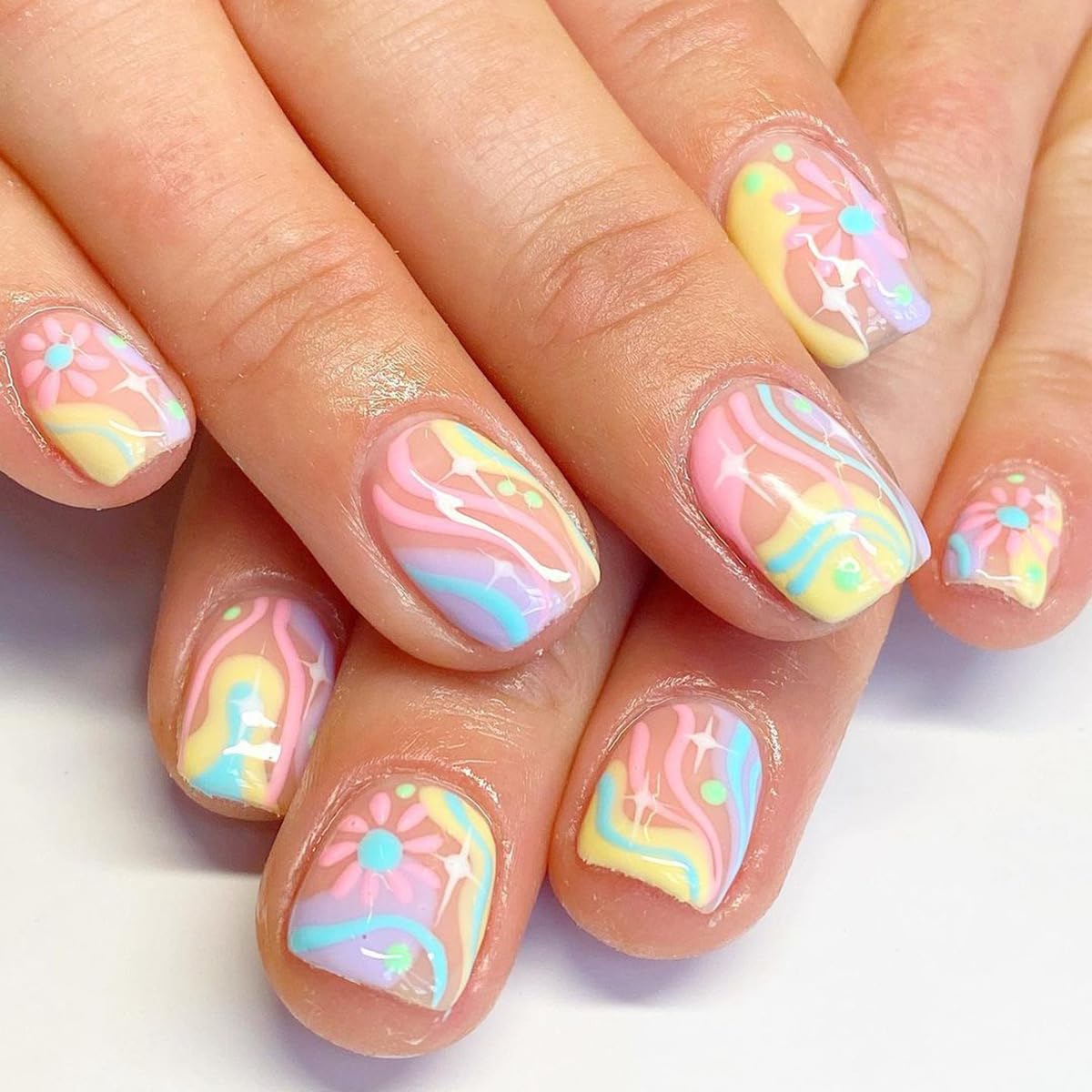 6 Packs (144 Pcs) Press On gel nail wraps – long – CrazyGels