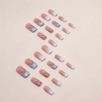 Thumbnail for Ruokexin Heart Press On Nails Medium gel nail wraps – medium long – CrazyGels