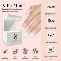 Thumbnail for SXC Cosmetics French Tip Press On Nails - Skin Tone Nude and Color Series, Medium Square X-Pro Tips Starter Kit ST117KIT