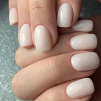 Thumbnail for Modelones White Press on Nails, Short Square Fake Nails, Reusable Nail Kit with Nail Glue Adhesive Tabs Mini Nail File, Nails Press Ons 32Pcs16 Sizes, Women Girl Gift