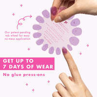 Thumbnail for Olive & June Classic Super Stick Mani Press On Nails | Short, Round | No Glue Needed | 32 Tab Nails in 16 Sizes | Non-Toxic Tabs Easy On-Off Non-Damaging Realest Look | 7-Day Wear | Rink Pastel Blue