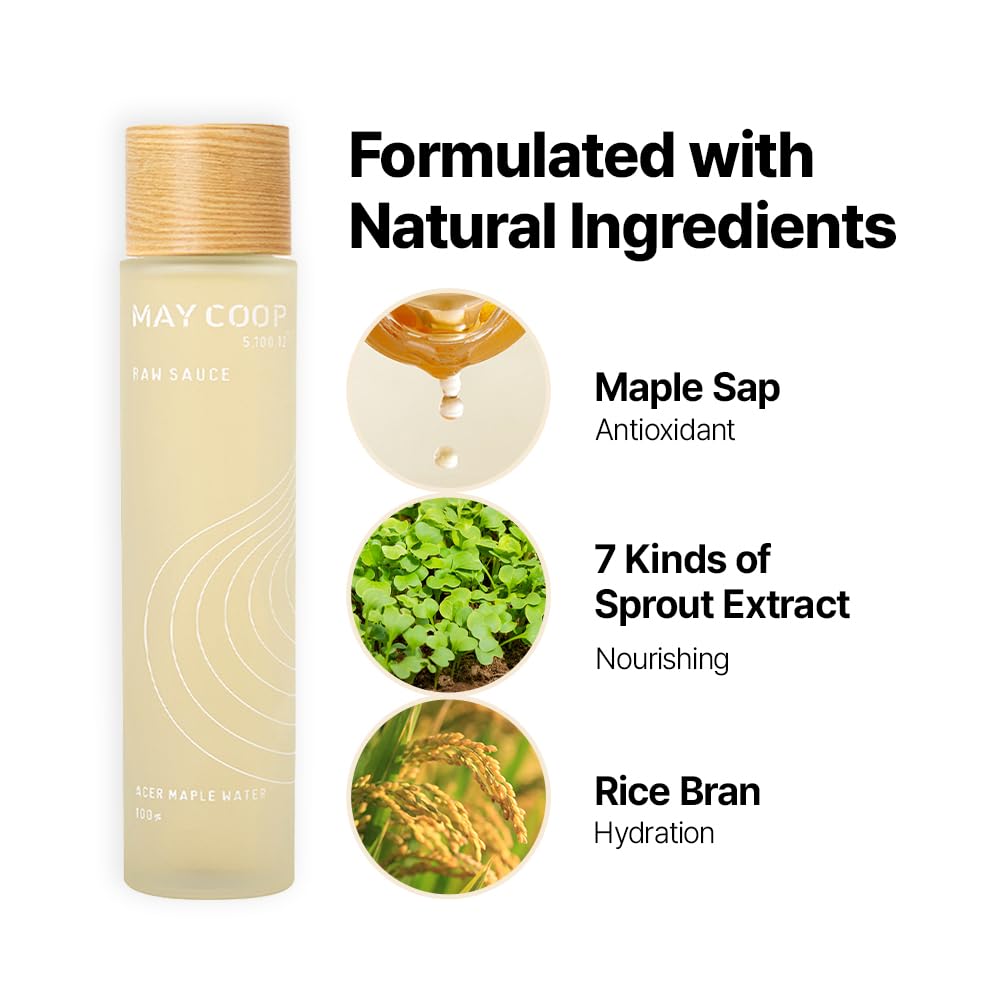 MAYCOOP Moisture Essence Toner + Face Serum Raw Activator Bundle