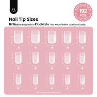 Thumbnail for Beetles Tipex Instant Apex Nail Tips,squar gel nail wraps – long – CrazyGels