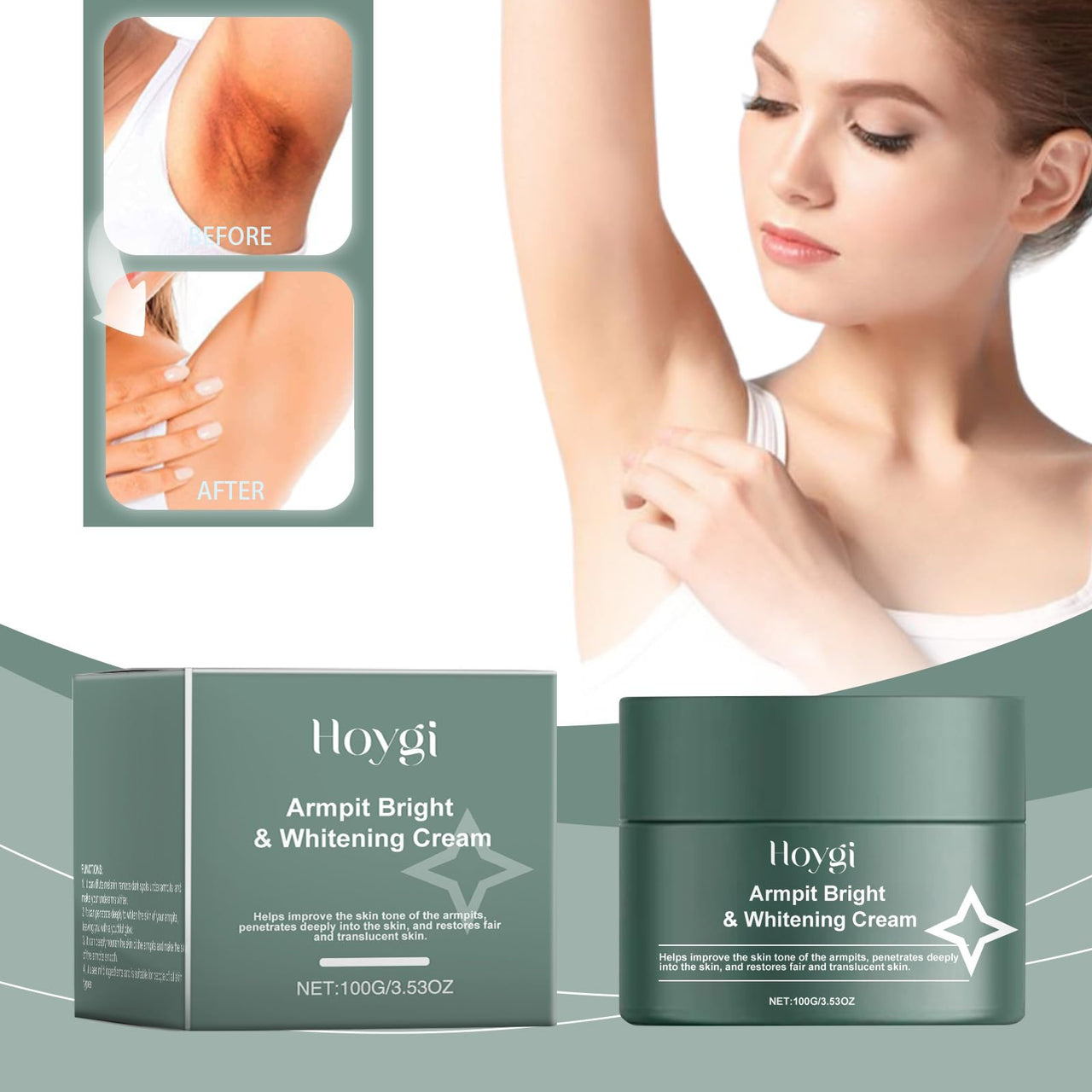 Armpit Bright and Whitening Cream- Hoygi