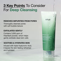 Thumbnail for Anua Double Cleanser Duo for Facial Cleansing : Heartleaf Pore Control Cleansing Oil & Heartleaf Quercetinol Pore Deep Cleansing Foam for Double Cleansing, Korean Skincare