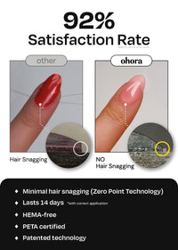 Thumbnail for ohora Premium Semi Cured Gel Nail Strips (N Ruby French) - Red, French