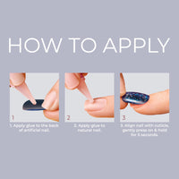 Thumbnail for KISS Gel Fantasy, Press On Nails, Nail glue included, 'Temporary Feels', Gray, Short Size, Squoval Shape, Includes 28 Nails, 2g Glue, 1 Manicure Stick, 1 Mini file