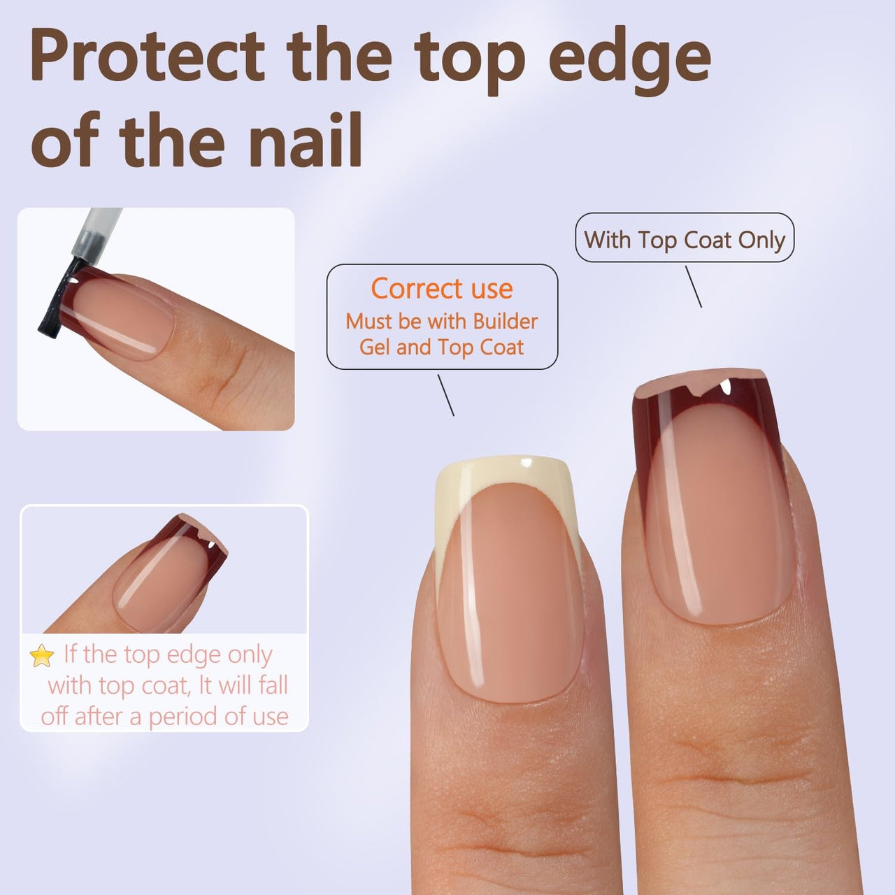 Misssix French Gel Nail Tips, 160pcs gel nail wraps – french long – CrazyGels