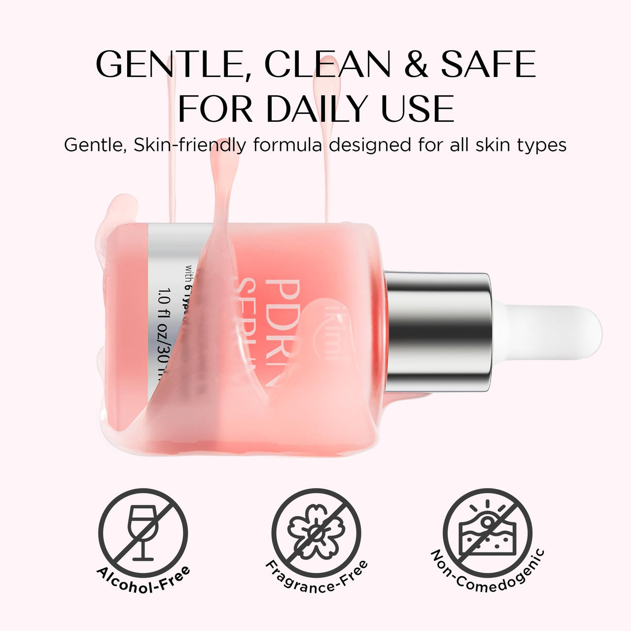 IKIMI Salmon DNA PDRN Serum – With Niacinamide, Hyaluronic Acid & Peptides – Anti-Aging, Hydrating, Deep Hydration & Moisture Lock Essence – Korean Skin Care – 1.0 fl oz(Pack of 1)