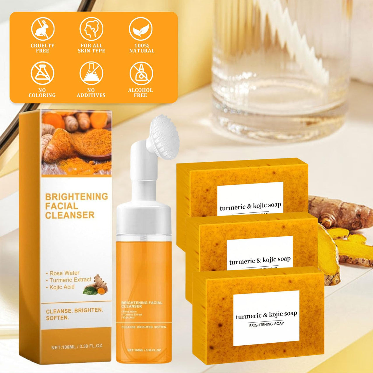 Turmeric Wash and Care Two Piece Set