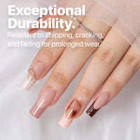 Thumbnail for SXC Cosmetics French Tip Press On Nails - Skin Tone Nude and Color Series, Medium Square X-Pro Tips Starter Kit ST117KIT