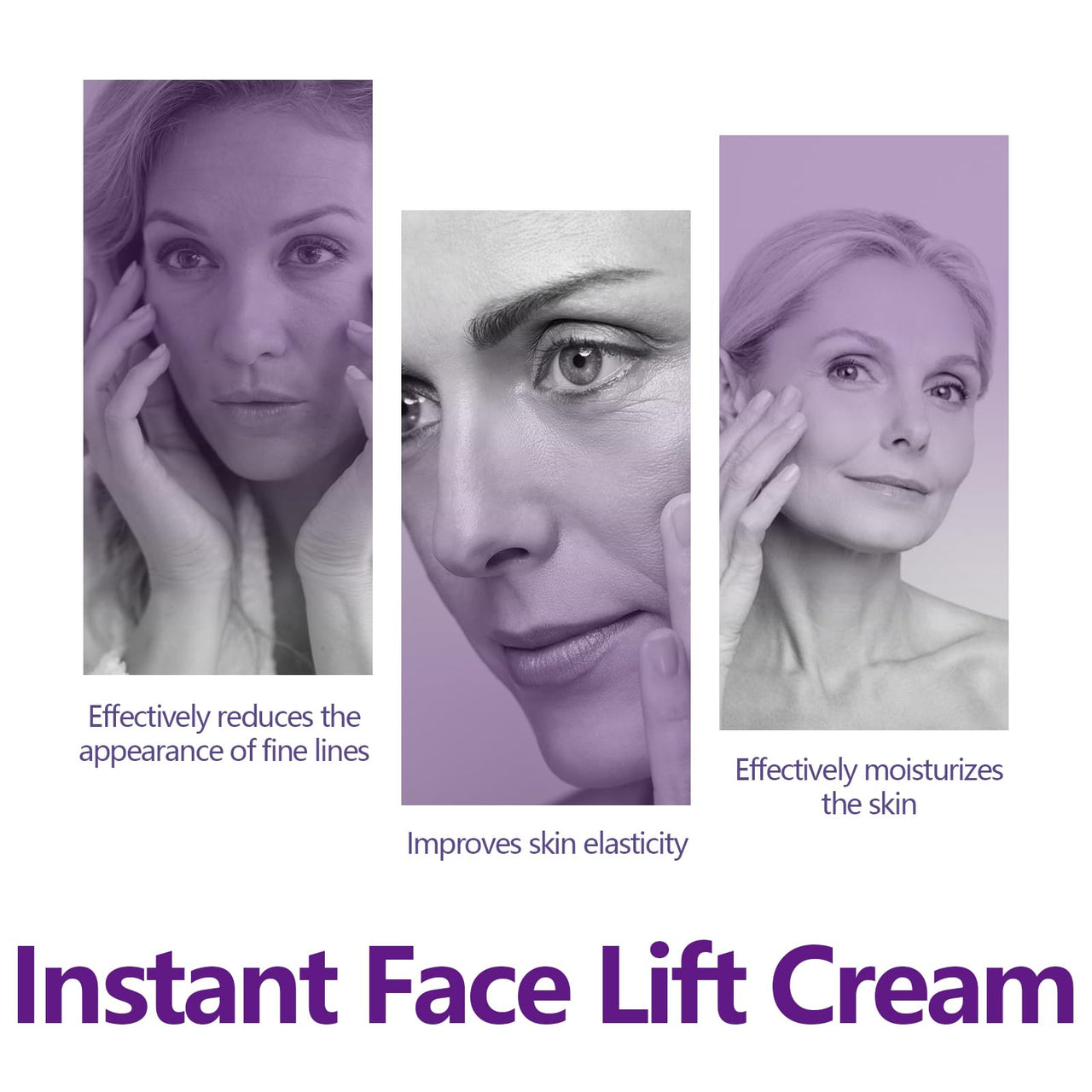 AMALIA Instant Face Lift Cream, Anti-Wrinkle Firming Treatment with Hyaluronic Acid, 30ml/1 fl oz