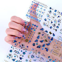 Thumbnail for 24 Sheets Flowers Nail Art Nail Nail Wraps with 8 Sheets Butterfly Nail Art Nail Nail Wraps
