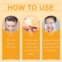 Thumbnail for Turmeric Wash and Care Three Piece Set, Turmeric Trio: Facial Wash, Cleansing Mousse & Soap for Skin Care, Turmeric Cleansing Exfoliating Pads, Turmeric Face Wash for Face & Body