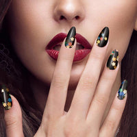 Thumbnail for XEAOHESY 168 Pieces 12 Sheets Black White Flower Nail Nail Wraps for Short Nails with Nail File Flower Nail Polish Strips Self-Adhesive Gel Nail Strips Nail Nail Nail Wraps Full Nail Nail Wraps for Nail Art