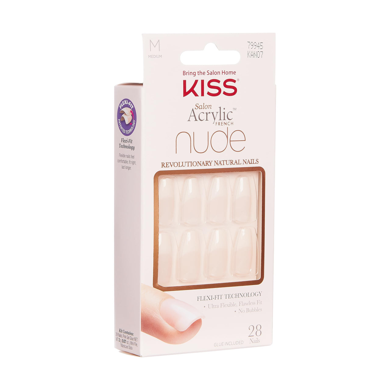 Kiss Salon Acrylic French Manicure Set, gel nail wraps – french long – CrazyGels