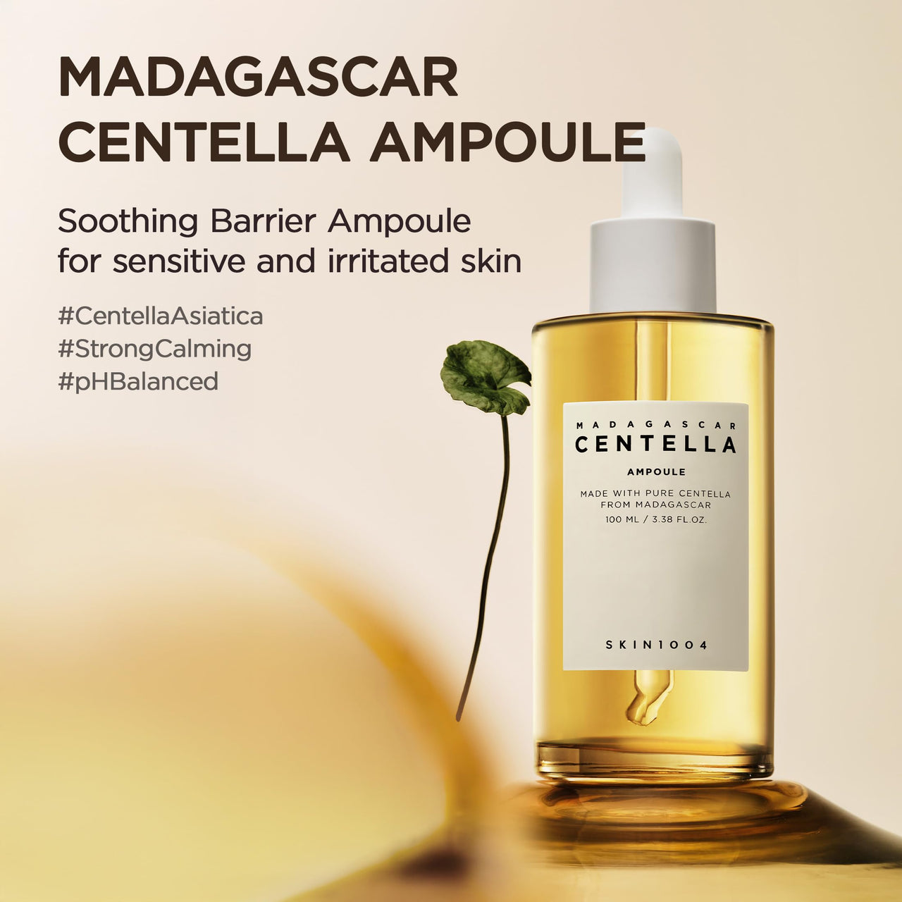 SKIN1004 Madagascar Centella Asiatica Ampoule Facial Serum 3.38 fl.oz(100ml)