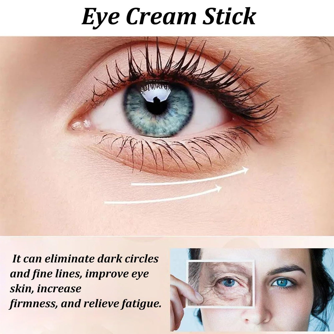 BAYUELSWU Snail Peptide Advanced Eye Cream for Dark Circles, Under Eye Stick Balm with Snail Mucin for Puffiness and Bags