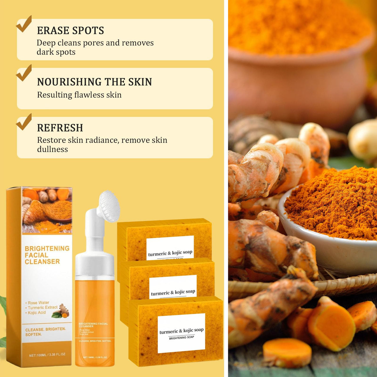Turmeric Wash and Care Two Piece Set