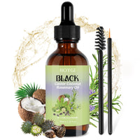 Thumbnail for HOYGI Hair Growth Oil, 6-in-1 Serum with Cold Pressed Castor, Coconut, Rosemary, Argan Oils, Biotin, Caffeine for Hair, Eyelashes, Eyebrows and Beard, 2 Fl Oz/pcs
