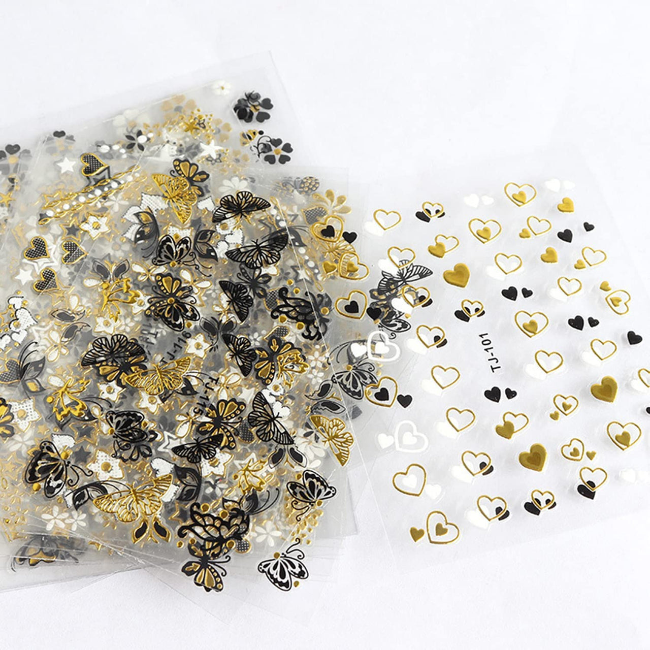 30 Sheets Gold Nail Nail Nail Wraps and 12 Sheets Gold Nail Nail Nail Wraps