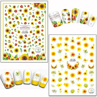 Thumbnail for 12 Sheets Flowers Nail Art Nail Nail Wraps with 8 Sheets Thanksgiving Nail Art Nail Nail Wraps