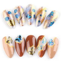Thumbnail for 24 Sheets Flowers Nail Art Nail Nail Wraps with 8 Sheets Butterfly Nail Art Nail Nail Wraps