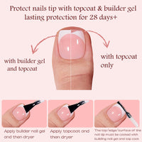 Thumbnail for Pink Press on Nail for Women, OPkssnails 216pcs Summer French Tip Press on Toenails Short Square, Soft Gel Toe Nail Tips, Soak off Acrylic Fake Toe Nail Extensions 12 Sizes