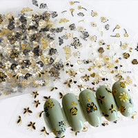 Thumbnail for 30 Sheets Gold Nail Nail Nail Wraps and 12 Sheets Gold Nail Nail Nail Wraps