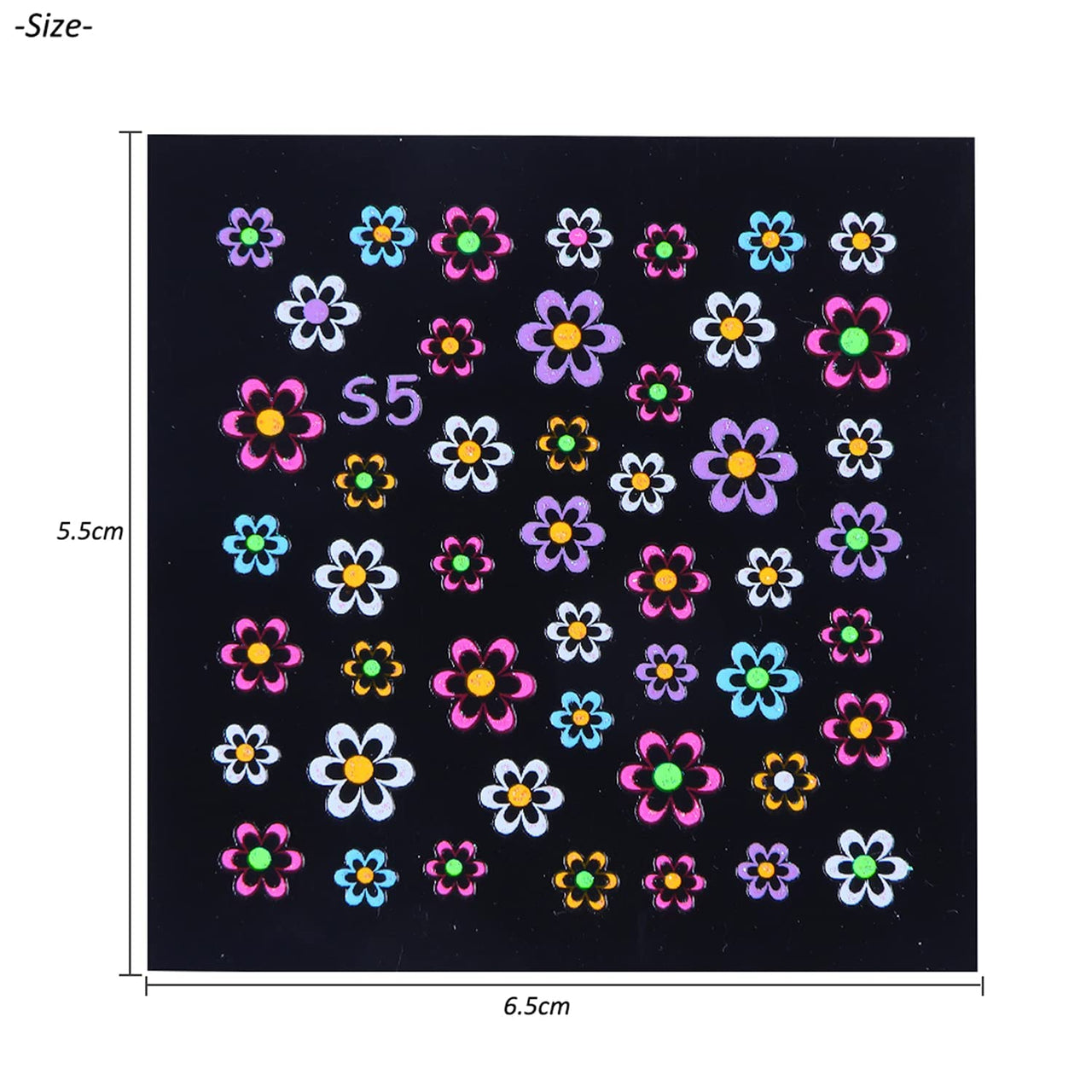 30 Sheets White Nail Nail Nail Wraps and 24 Sheets Fluorescent Nail Nail Nail Wraps