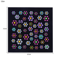 Thumbnail for 30 Sheets Black Nail Nail Nail Wraps and 24 Sheets Fluorescent Nail Nail Nail Wraps