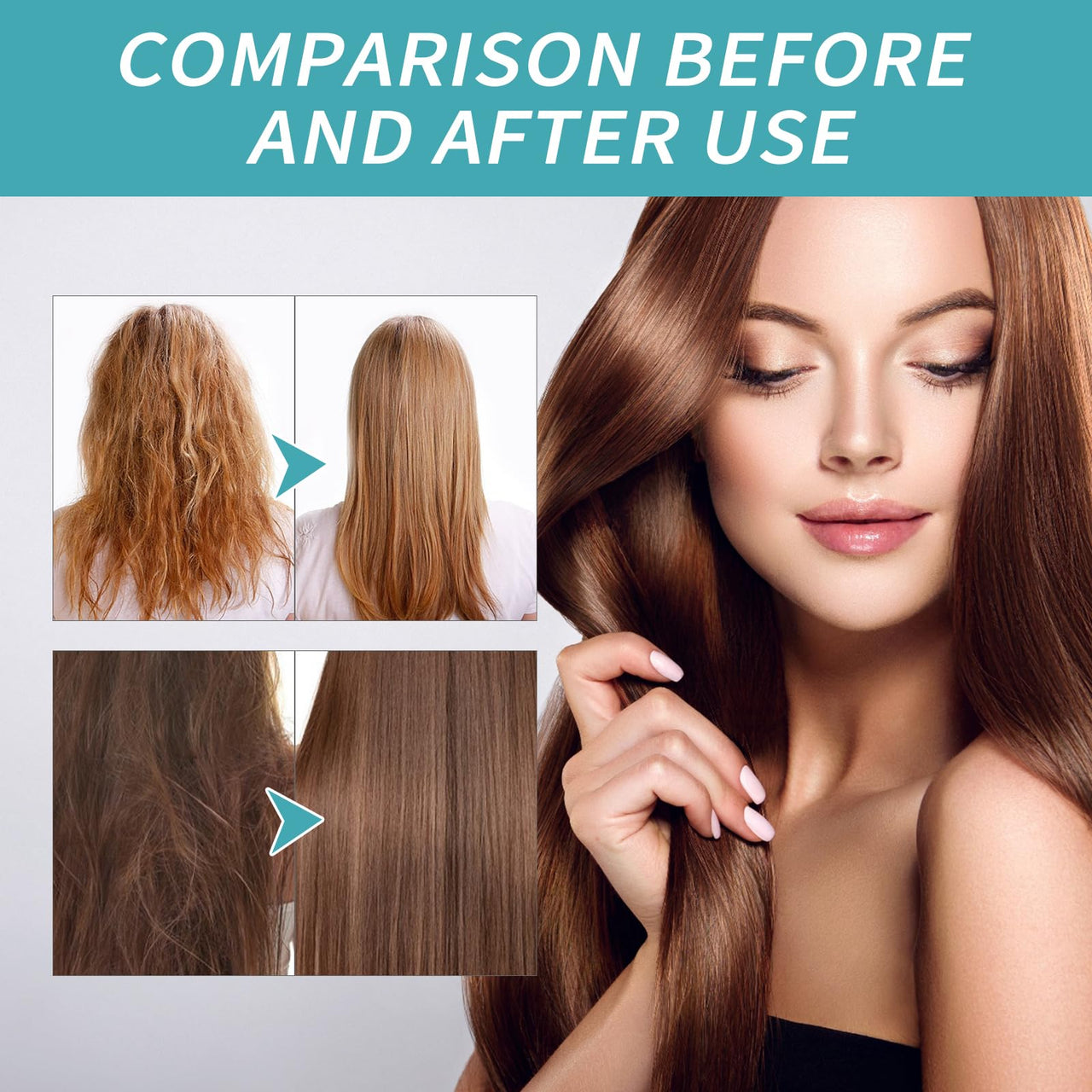 2 Pack Silk and Gloss Protein Straightening Cream for Hair