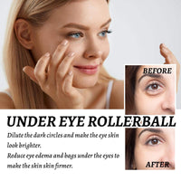 Thumbnail for Eye Roller for Puffy Eyes, Castor Oil and Frankincense Eye Roller for Dark Circles, and Wrinkles, Anti Aging Eye Serum Cream, Glass Bottle, 2 PCS