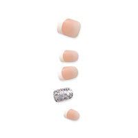 Thumbnail for KISS imPRESS Press-On Manicure, Nail Kit, PureFit Technology, Short Press-On Nails, 'Time Slip', Includes Prep Pad, Mini Nail File, Cuticle Stick, and 30 Fake Nails