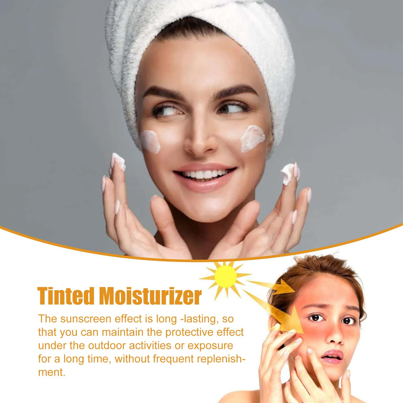 AMALIA Universal Tinted Moisturizer with SPF 50+ PA+++, Anti-Aging Foundation Cream, 1.69 FL OZ