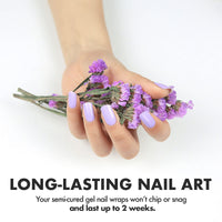 Thumbnail for MOYOU LONDON Semi Cured Gel Nail Strips - 20 Pcs. Nail Nail Wraps for Salon-Quality Manicure - Works with Any UV Lamp - Easy to Apply, Trim, & Remove Gel Nail Nail Wraps