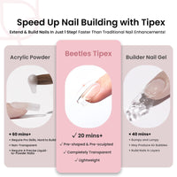 Thumbnail for Beetles Tipex Instant Apex Nail Tips,squar gel nail wraps – long – CrazyGels