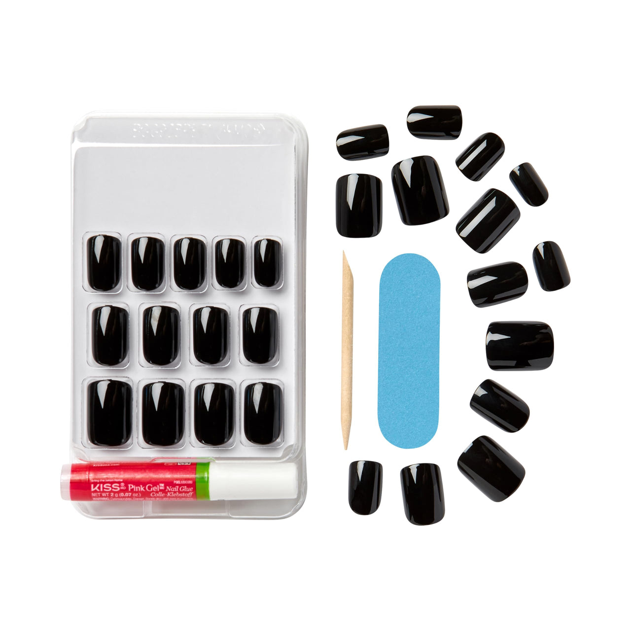 Kiss Gel Fantasy Press On Nails, gel nail wraps – long – CrazyGels