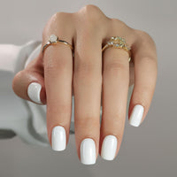 Thumbnail for SHANGMENG White Press on Nails Short - Soft Gel Square Press on Nails for Women Gift, Fit Perfectly & Natural Stick on Nails with Glue in 16 Sizes - 32 Reusable Fake Nails, Classic White