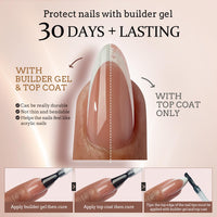 Thumbnail for Btartboxnails Xcoattips French Tip Nails, gel nail wraps – french long – CrazyGels