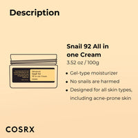 Thumbnail for COSRX Snail Mucin 92% Repair Cream