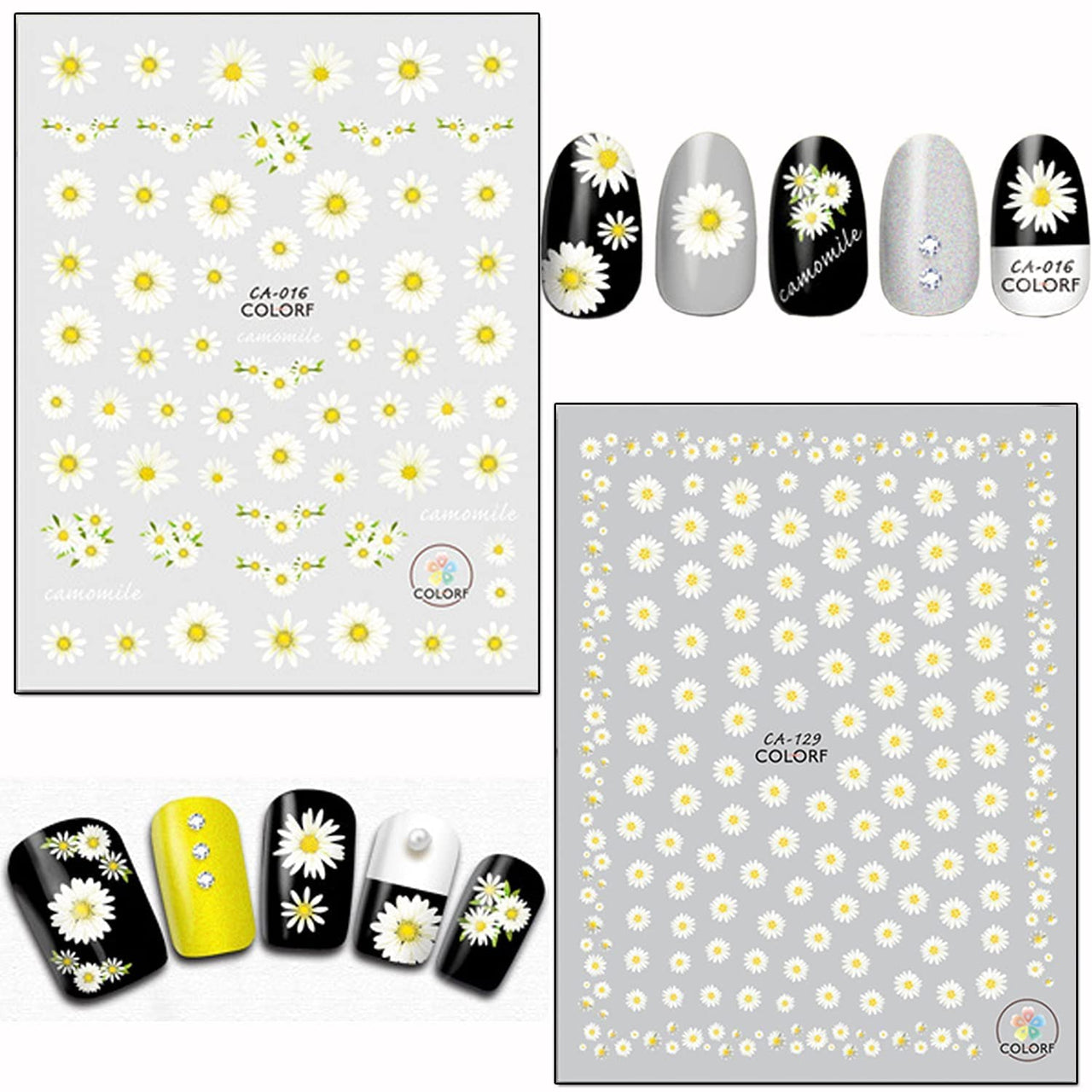 Floral & Butterfly Nail Nail Nail Wraps – 20 Sheets, Colorful Flower & Butterfly Designs
